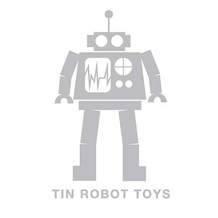 An image of the logo for Tin Robot Toys